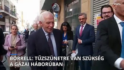Josep Borrell kezd belefáradni abba, hogy állandóan elítélő nyilatkozatokat ad ki a gázai háborúról