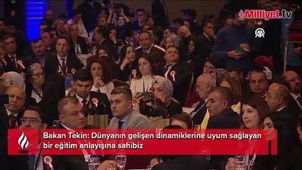 Bakan Tekin: Dünyanın gelişen dinamiklerine uyum sağlayan bir eğitim anlayışına sahibiz