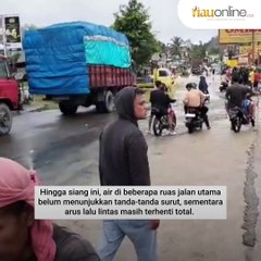 Jalan Lintas Riau-Sumbar Putus di Pangkalan Akibat Luapan Sungai