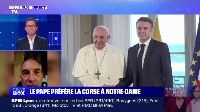 Voyage du pape en Corse, mais pas à Notre-Dame: Je n'y vois ni de politique, ni de polémique , réagit le cardinal François Bustillo
