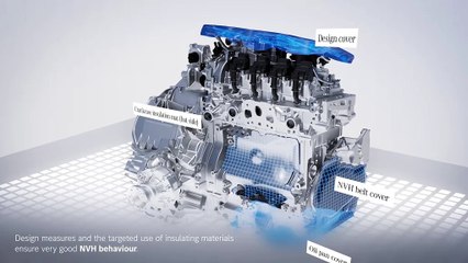 Animation Prototype Mercedes CLA Motorisation hybride 48 volts