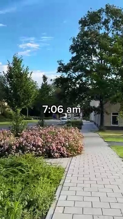 Fue un día de verano cuando el sol todavía salía a las 5 de la mañana -)