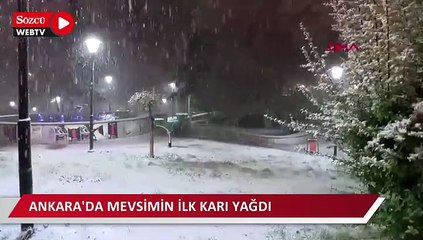 Ankara'da mevsimin ilk karı yağdı