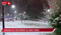 Ankara'da mevsimin ilk karı yağdı