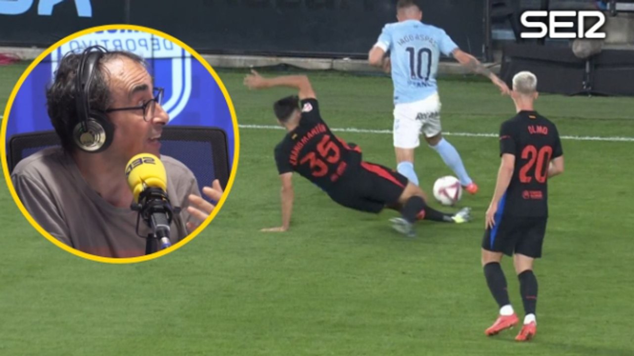 ¿Debió ser expulsado Gerard Martín en el Celta - Barça? ¿Y Iago Aspas? Iturralde González analiza la polémica del partido de Balaídos