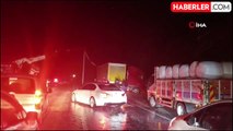 Denizli'de Mevsimin İlk Kar Yağışı Trafiği Olumsuz Etkiledi