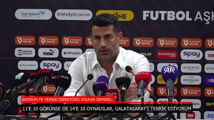 Volkan Demirel: 11'e 10 görünse de Galatasaray, 14'e 10 oynadı
