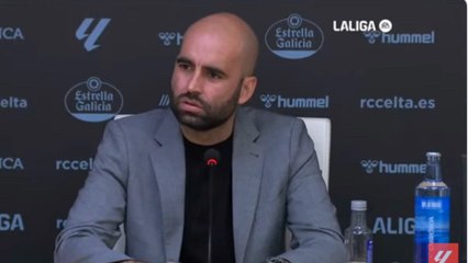Rueda de prensa de Giraldez Celta vs Barcelona