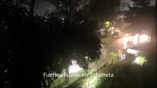 ¡Se está cayendo el cielo! Fuertes lluvias en Sabaneta