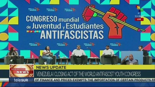 Nicolás Maduro closes the World Anti-Fascist Youth Congress