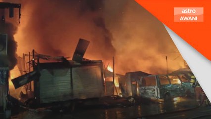 Empat individu cemas, rumah kedai terbakar di Kajang