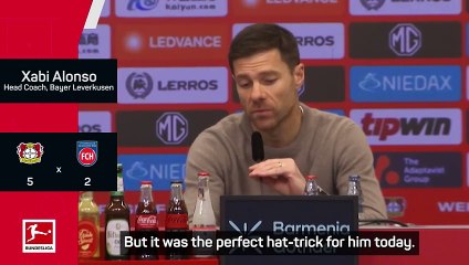 Alonso hails Schick's perfect hat-trick