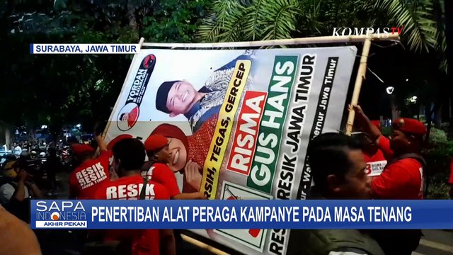 Masa Tenang Pilkada, Bawaslu dan KPU Tertibkan Atribut Kampanye | SERIAL PILKADA