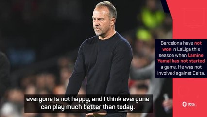 Flick disappointed by 'really bad match' as Barca blow 2-0 lead