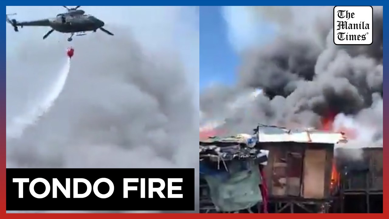 Firefighters battle Tondo fire