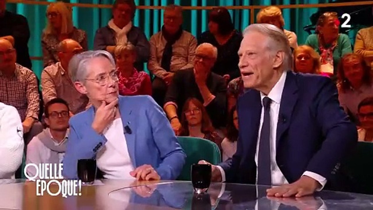 Dominique de Villepin dénonce dans "Quelle époque" sur France 2, le comportement d' Israël "qui ne respecte pas le droit international" : "Moi, je ne 'accepte pas et je me bats contre ça"