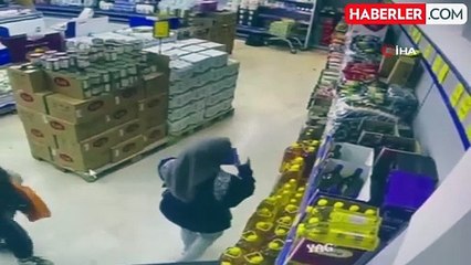 Başakşehir'de Zeytinyağı Hırsızlığı Güvenlik Kamerasında