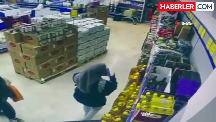 Başakşehir'de Zeytinyağı Hırsızlığı Güvenlik Kamerasında