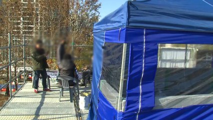 '마지막 판자촌' 구룡마을 주민들, 무기한 농성 돌입...6명 연행 / YTN