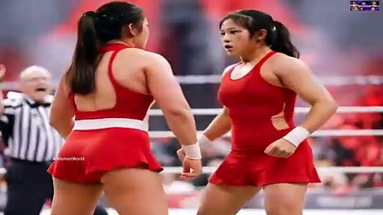 Asian AI Models Tag Teams Wrestling In The Ring - AIWomenWorld