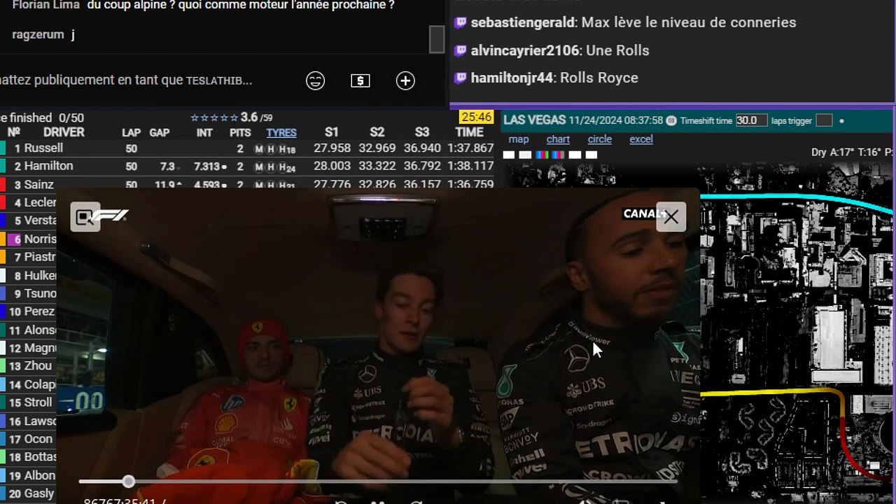 F1 2024 Grand Prix de Las Vegas / Interviews - Streaming Français | EN DIRECT FR