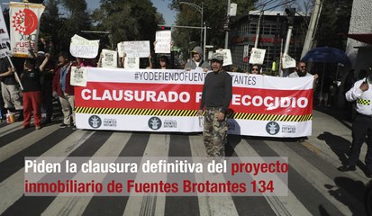 Piden la clausura definitiva del proyecto inmobiliario de Fuentes Brotantes 134