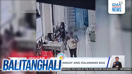 Babae, sumalisi at tinangay ang dalawang bag sa loob ng simbahan | Balitanghali