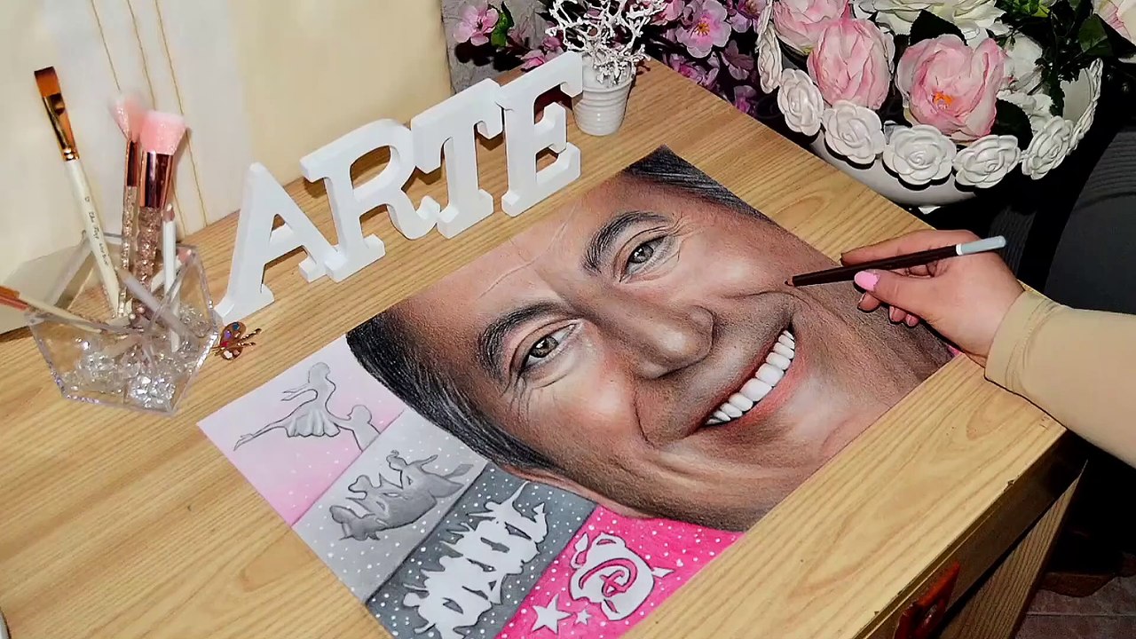 Kenny Ortega Portrait Speed Drawing Disney High School Musical & Descendants Disegno