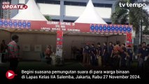 Suasana Pemungutan Suara Para Warga Binaan di Lapas Salemba