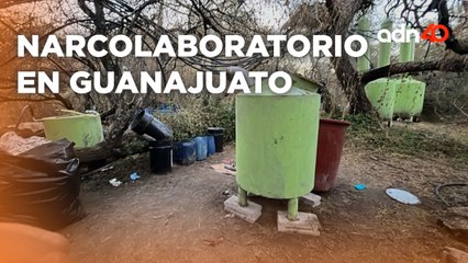 Así fue el aseguramiento del narcolaboratorio en Guanjuato; podría ser del CJNG