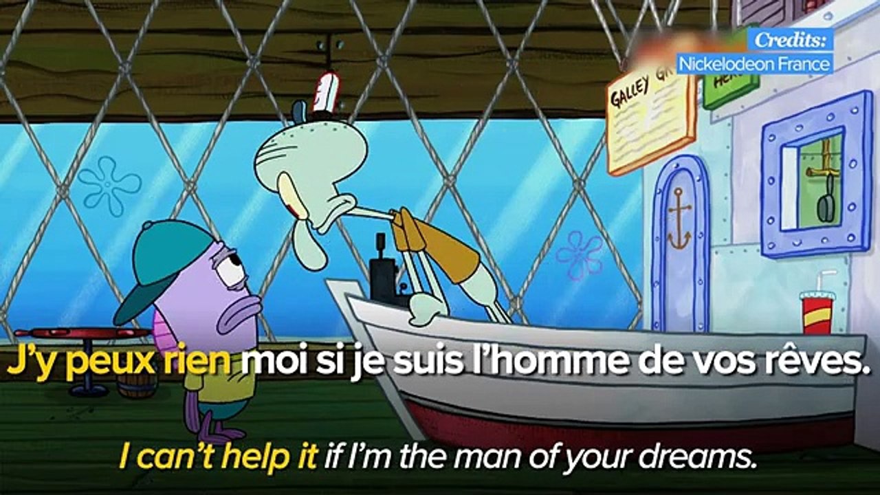 Learn French with TV series Bob Léponge - Spongebob