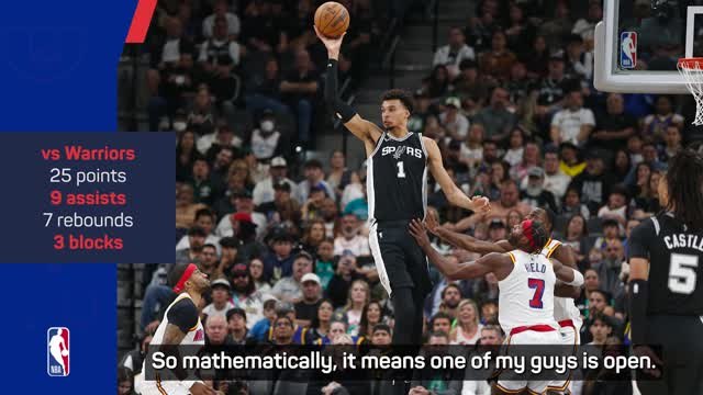 Developing my passing will help Spurs win - Wembanyama