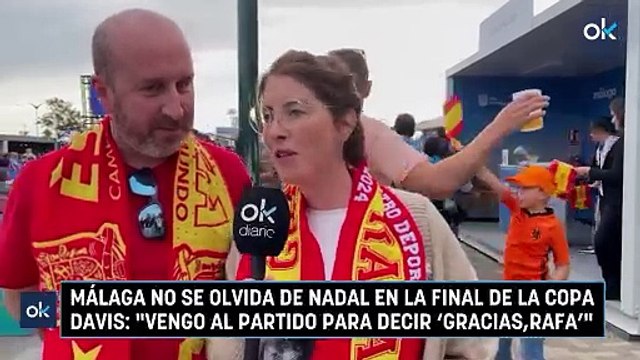 Málaga no se olvida de Nadal en la final de la Copa Davis: Vengo al partido para decir ‘gracias,Rafa’