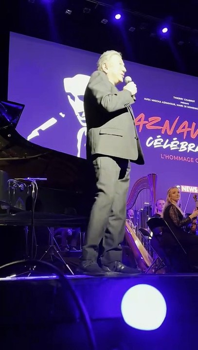 Exclusif - Spectacle symphonique "Aznavour Célébration - l'hommage officiel" en clôture du centenaire de la naissance de C. Aznavour au palais des Congrès à Paris le 23 novembre 2024.