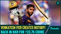 KKR Break The Bank For Venkatesh Iyer, Buy Him Back For Rs 23.75 Crore At IPL Mega Auction