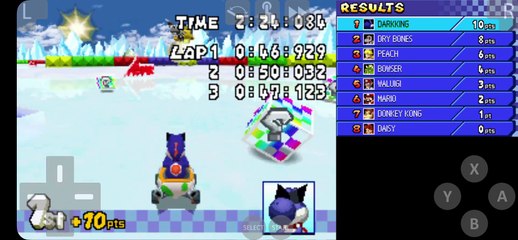 MARIOKART DS CTPG NITRO. GAMEPLAY #8. BY DARKKINGWOLF DRACO MAL WOLFER.