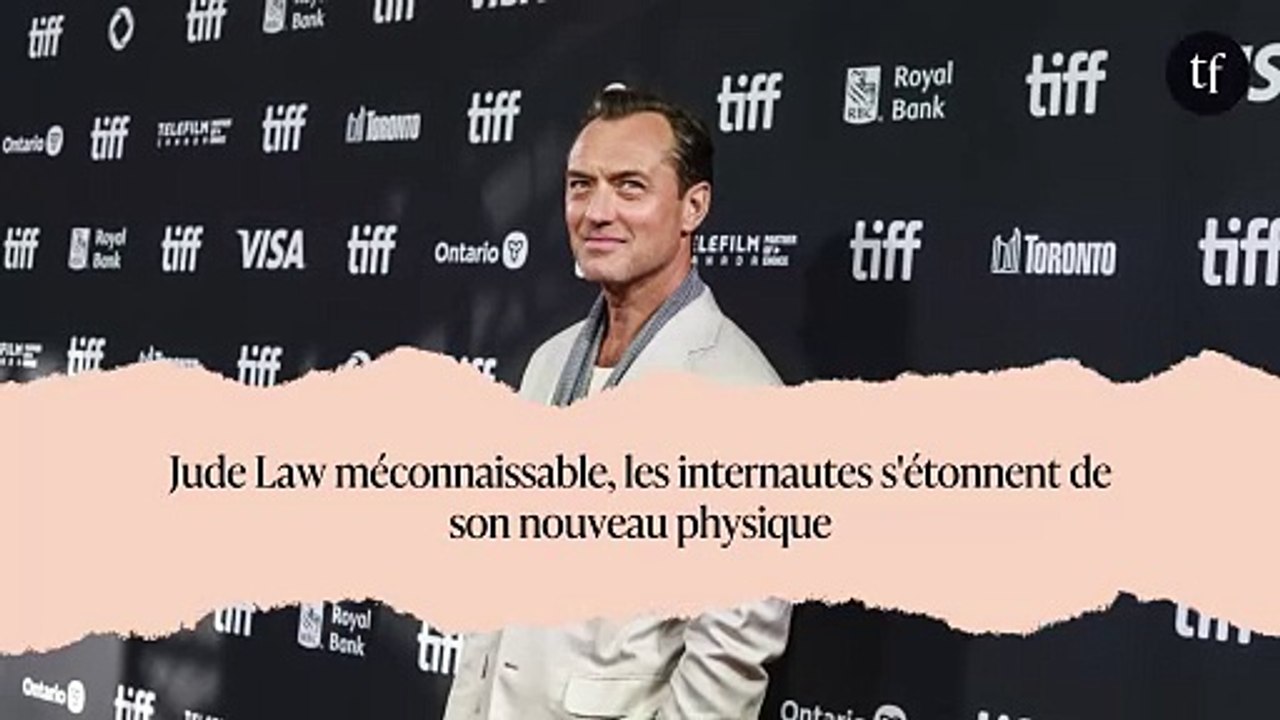 Jude Law méconnaissable, les internautes s'étonnent de son nouveau physique