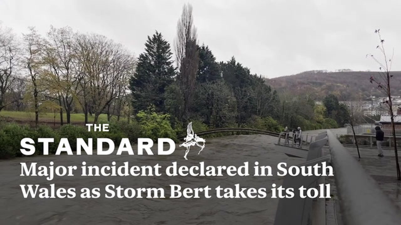 Major incident declared in South Wales as Storm Bert takes its toll