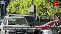 Secretaría de Defensa Nacional detiene a 21 presuntos delincuentes en Ojuelos, Jalisco