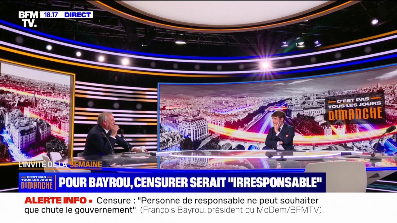 Budget 2025: "Priorité à soutenir les entreprises et les entrepreneurs", déclare François Bayrou (MoDem)