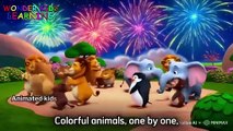 Colorful Animal Parade Song | Rhymes for Toddlers & Preschoolers | Wonder Kids Learning