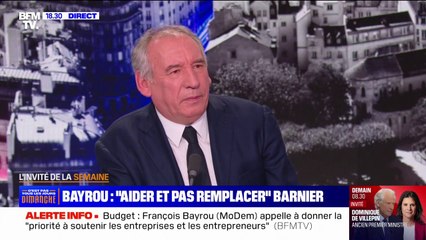 François Bayrou (MoDem): "La priorité, c'est qu'on ne plonge pas le pays dans le chaos"