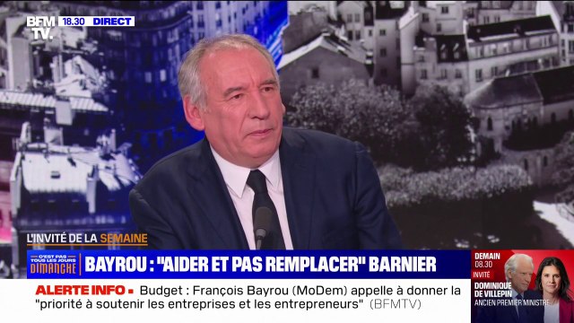 François Bayrou (MoDem): La priorité, c'est qu'on ne plonge pas le pays dans le chaos