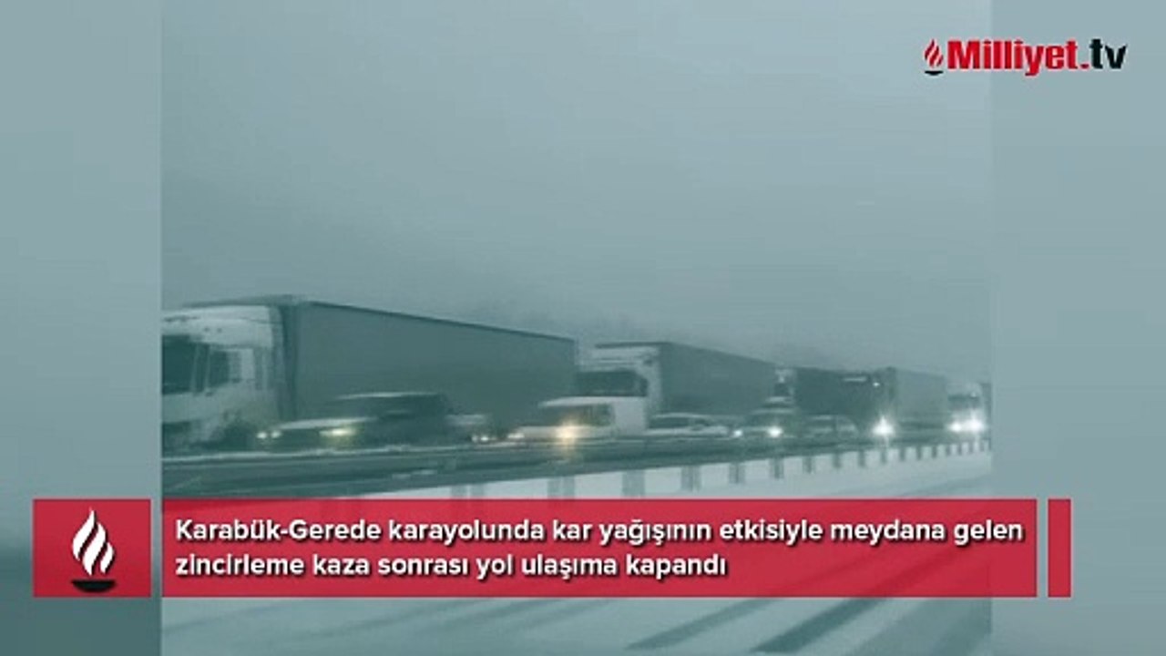 Zincirleme kaza D-100 karayolu ulaşıma kapadı