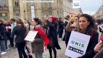 Manifestazione per il cessate il fuoco dei libanesi a Parigi