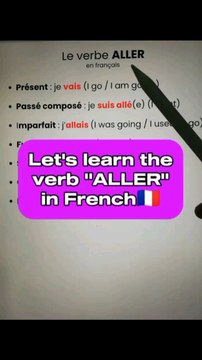 Let's learn the verb ALLER in French🇨🇵|Improve your French with us 😀
