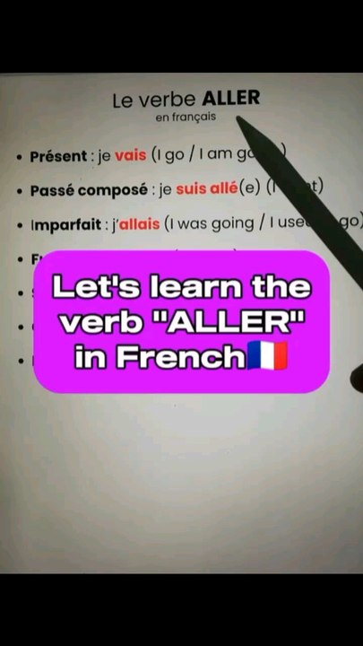 Let's learn the verb "ALLER" in French🇨🇵|Improve your French with us 😀