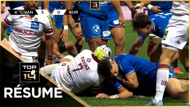 TOP 14 Saison 2024-2025 J10 - Résumé RC Vannes - Union Bordeaux-Bègles