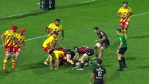 TOP 14 - Essai de Clément VERGE (ST) - Stade Toulousain - USA Perpignan