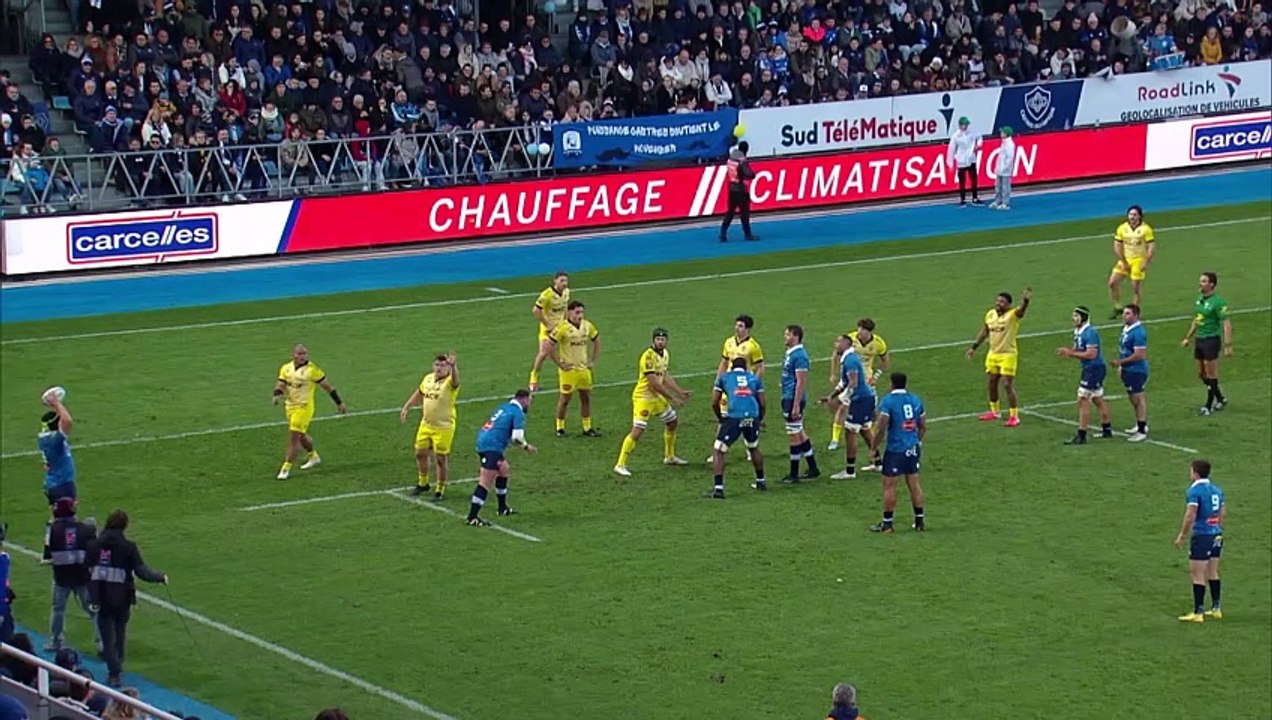 TOP 14 - Essai de Adrien SEGURET (CO) - Castres Olympique - Stade Rochelais
